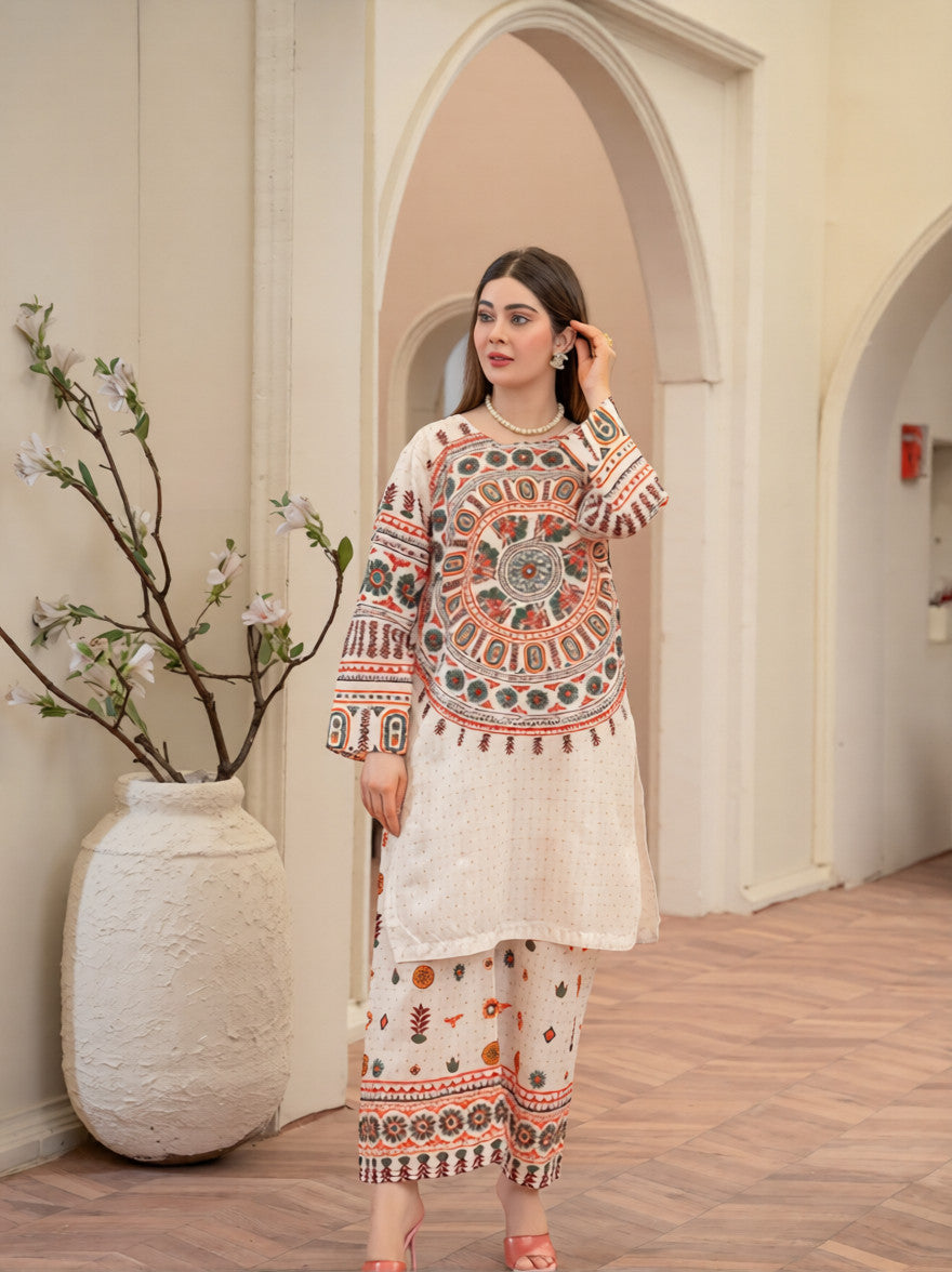 Sindhi Mandala – White Edition | By Ainoor