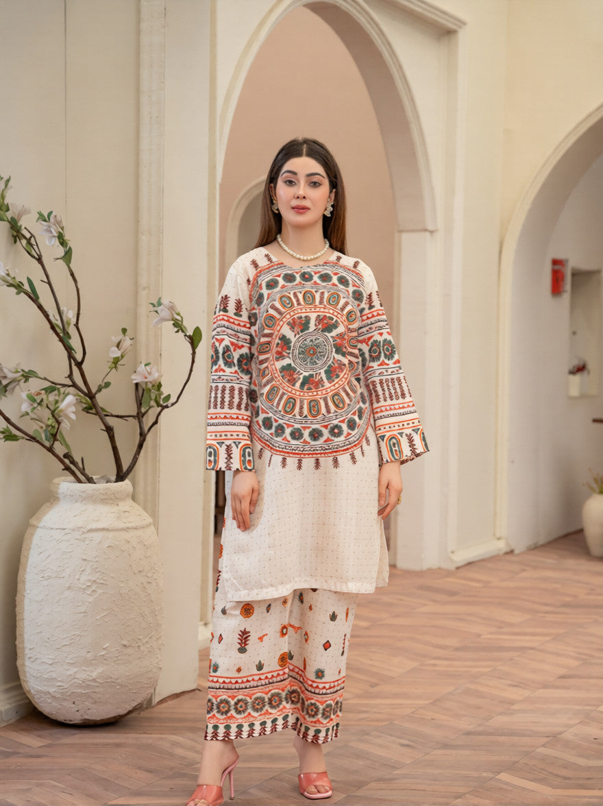 Sindhi Mandala – White Edition | By Ainoor