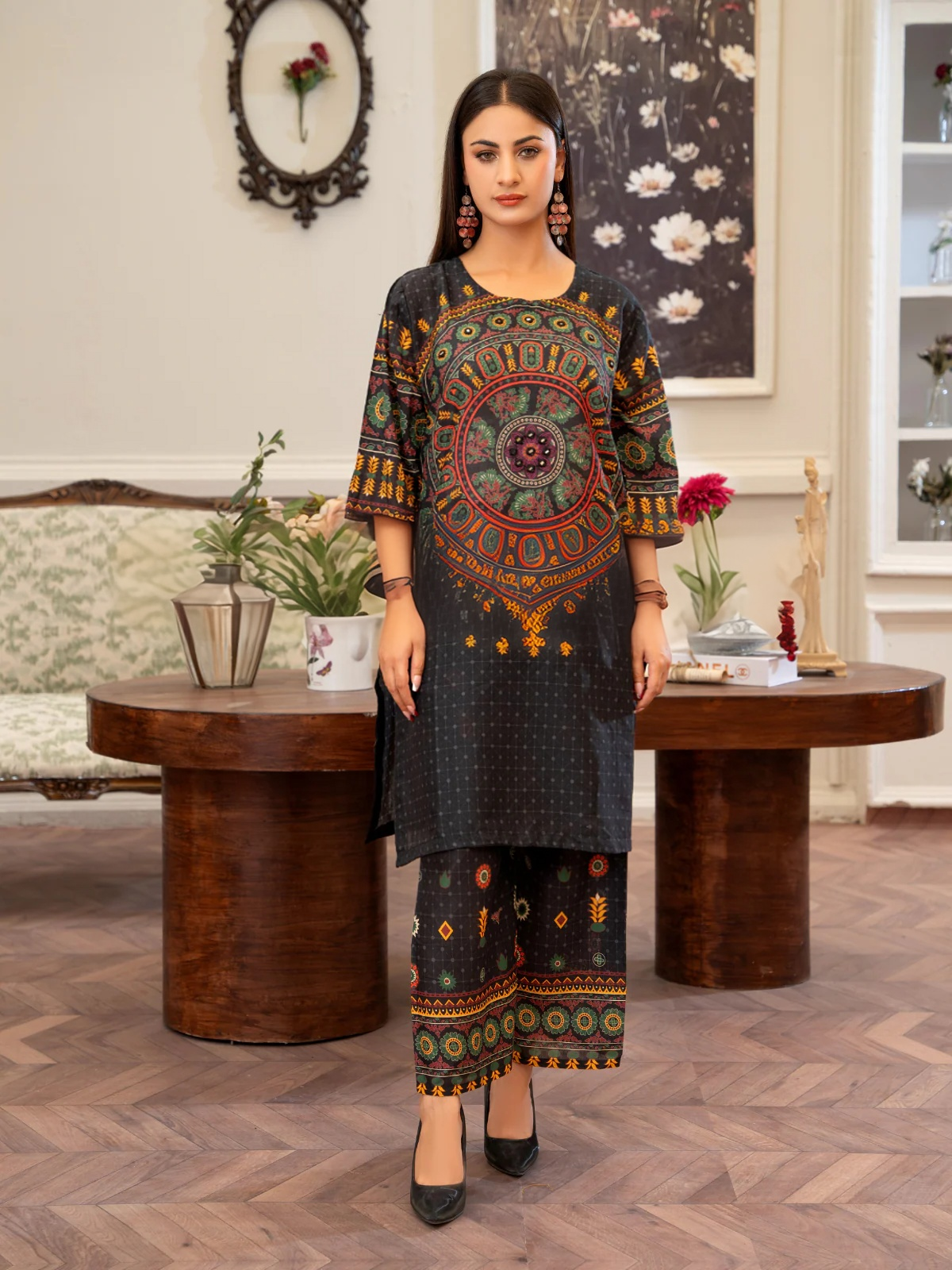 Sindhi Mandala – Black Edition | By Ainoor