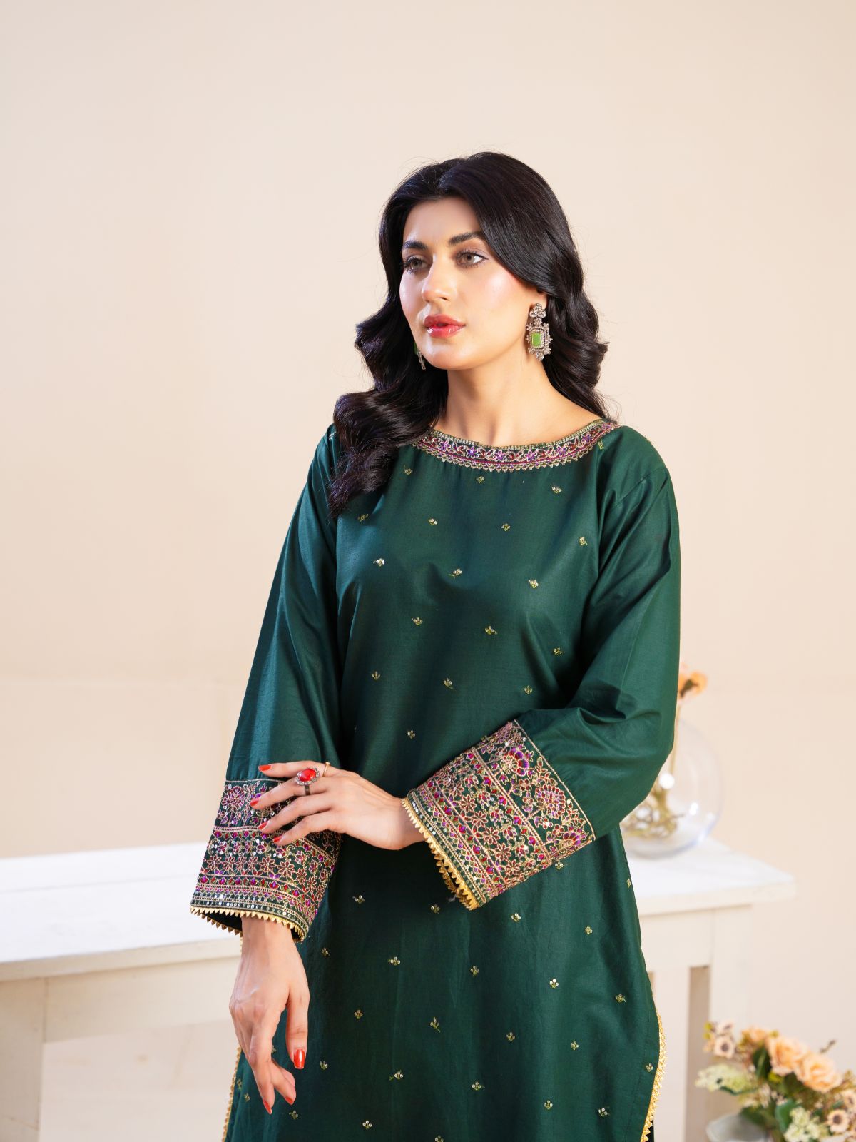 Bottle-Green Formal | By Ainoor