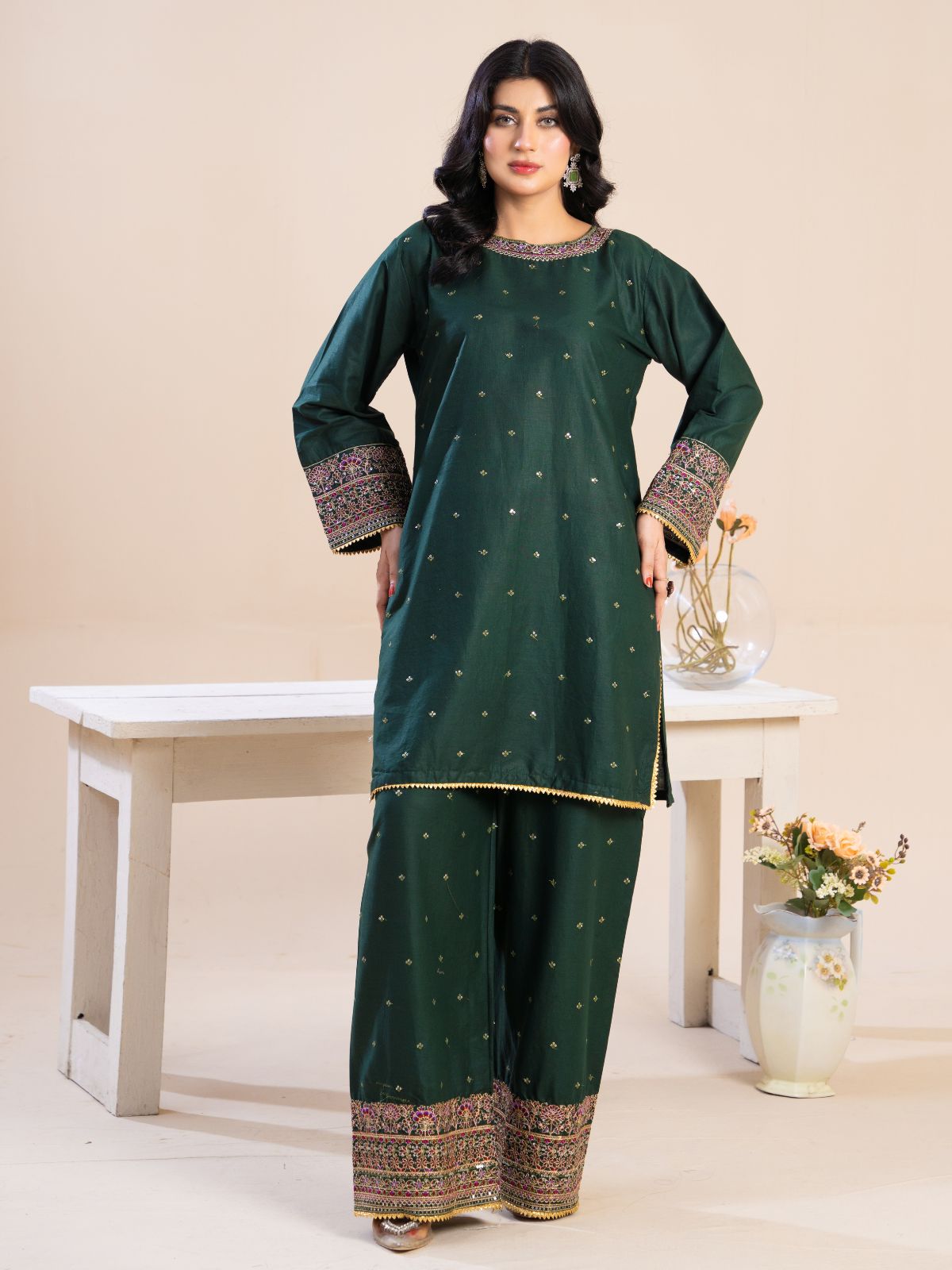 Bottle-Green Formal | By Ainoor