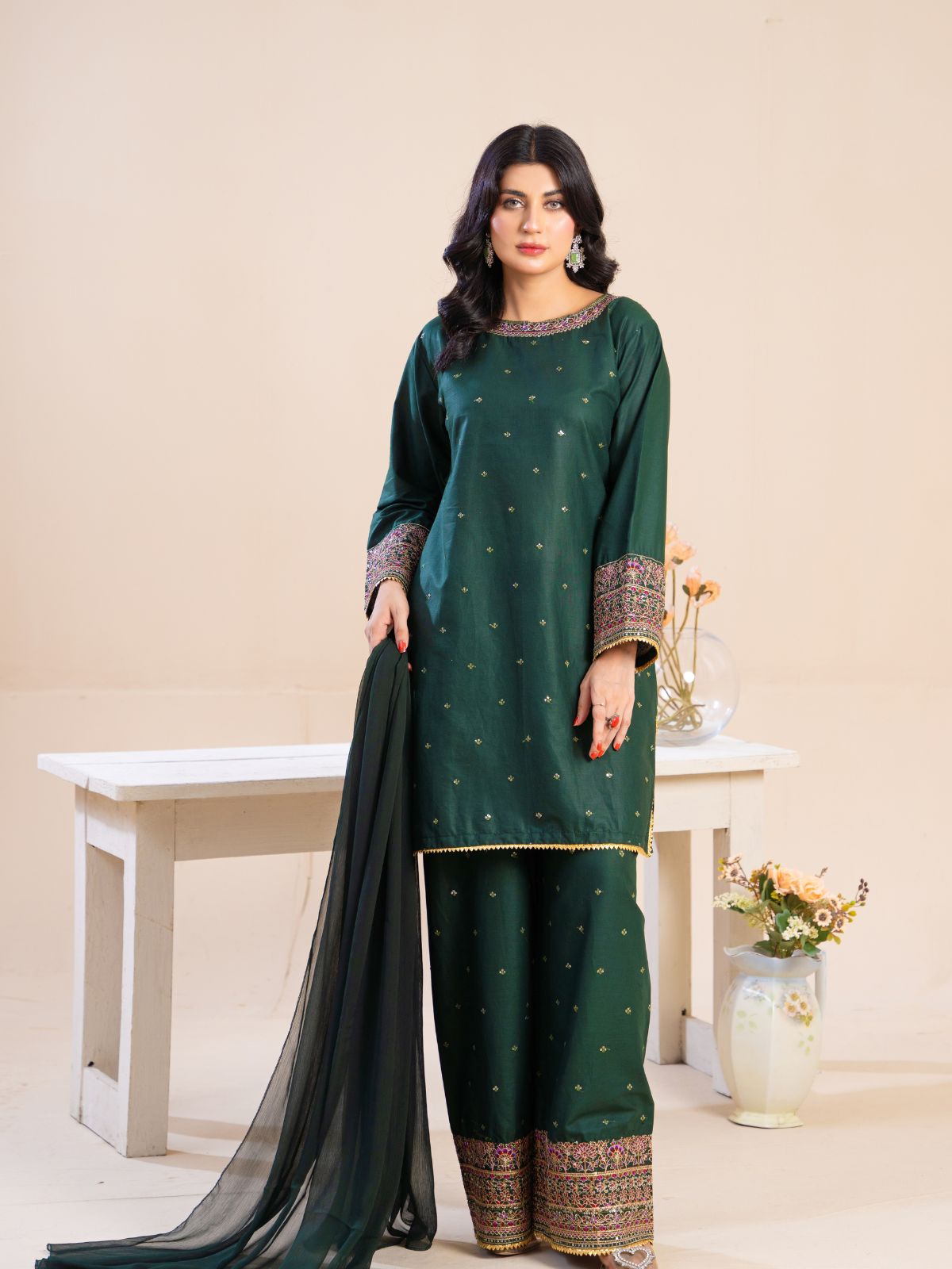 Bottle-Green Formal | By Ainoor