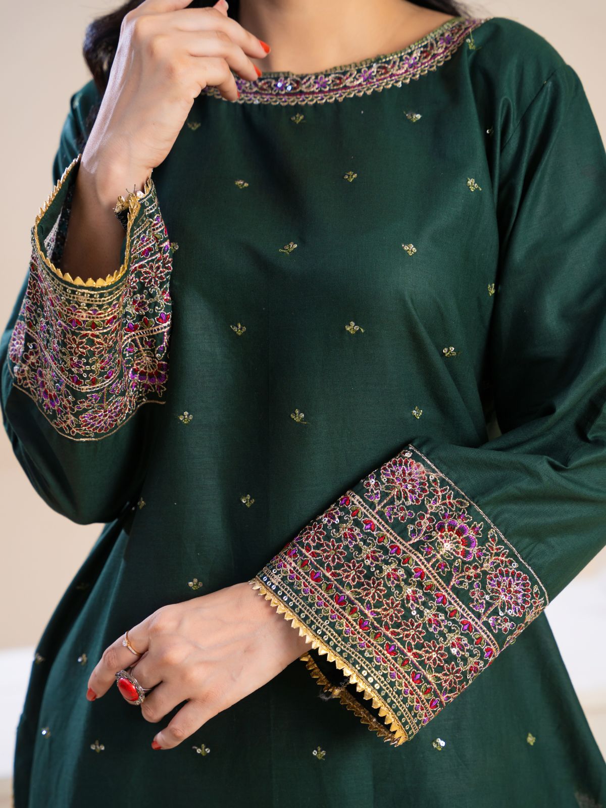 Bottle-Green Formal | By Ainoor